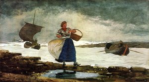 Innenansicht Der Taverne, Tynemouth — Winslow Homer