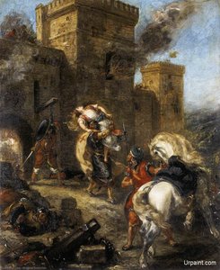 L'enlèvement De Rebecca — Eugène Delacroix