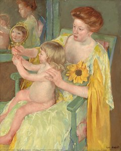 Frau Mit Einer Sonnenblume — Mary Stevenson Cassatt