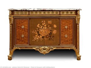 Chest Of Drawers With Sliding Doors — Jean Henri Riesener