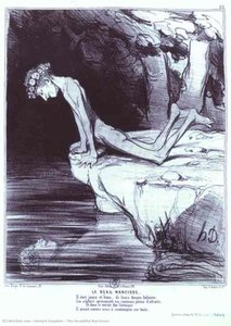 The Beautiful Narcissus — Honoré Daumier