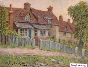'the Plough Inn' And Cottages, Holcombe Hill, Mill Hill — Henry Childe Pocock