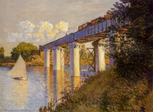 The Railway Bridge At Argenteuil — Claude Monet