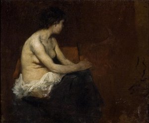 Munich Painting Of Nude — Theodore Clement Steele