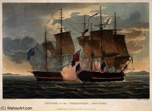 The Capture Of The Chesapeake, June 1st — Thomas Whitcombe