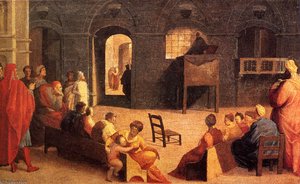 St Bernardino Of Siena Preaching — Domenico Di Pace Beccafumi