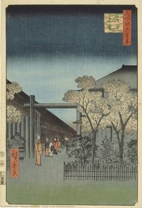 Amanecer En El Barrio De Placer — Utagawa Hiroshige