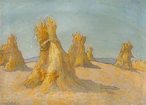 Haystacks — Georgina Moutray Kyle