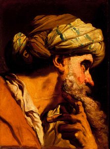 Study Of An Oriental Head For 'the Marriage At Cana' — Gaetano Gandolfi