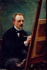 Portrait Of Federico De Madrazo Painting — Raimundo De Madrazo Y Garreta