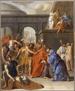 Saint Jacques Le Majeur, Conduit Au Supplice, Guérit Un Paralytique Et Embrasse Son Accusateur — Noel Nicolas Coypel