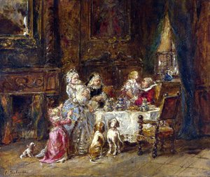 Grandfather's Birthday — Eugène Isabey