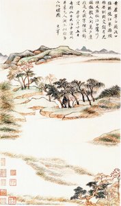 Eight Views Of Autumn Moods-4 — Dong Qichang
