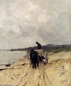 The Sand Cart — Anton Mauve