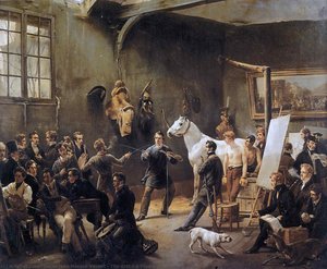 The Artist's Studio — Emile Jean Horace Vernet