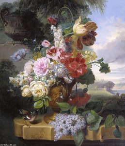 Flower-piece — William John Wainwright