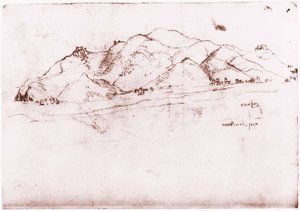 Paisaje Cerca De Pisa — Leonardo Da Vinci