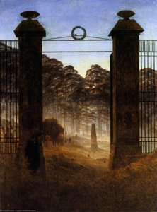 El Cementerio De Entrada — Caspar David Friedrich