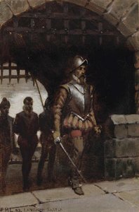 John Langham Being Led To The Tower, A Sketch — Edmund Blair Leighton