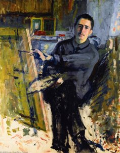 Self-portrait At The Easel — Rogeris De La Frensė