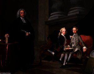 Francis Ayscough With The Prince Of Wales, Later King George Iii, And Edward Augustus, Duke Of York And Albany — Richard Wilson
