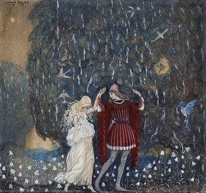 Lena Dances With The Knight — John Albert Bauer