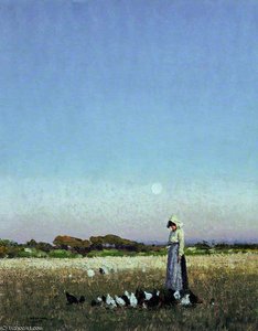 Feeding The Hens — William Page Atkinson Wells