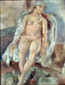 Seated Girl With Flower — Julius Mordecai Pincas