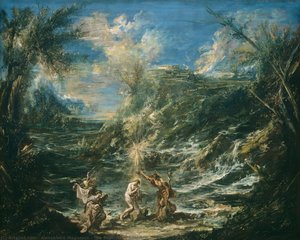 The Baptism Of Christ — Alessandro Magnasco