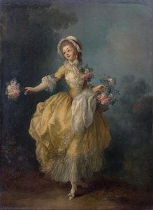 Jeune Femme À La Robe Jaune — Jean Frédéric Schall