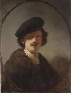 Autorretrato Com Olhos Sombreados — Rembrandt Van Rijn