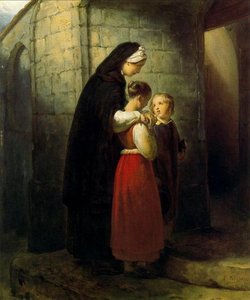 Une Mère Convalescente Et Ses Enfants — Ary Scheffer
