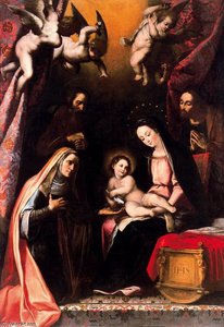 La Sagrada Familia Con San Joaquín Y Santa Ana — Diego Valentín Díaz