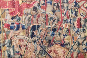 Detail Of The Tapestry “the Attack Of Asilah” — Tournai Passchier Grenier