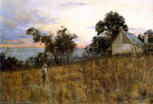 Winter Evening, Hawthorn — Frederick Mccubbin