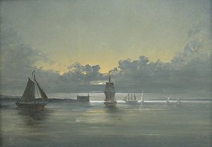 Vue De Kronbourg À Oresund — Peder Balke