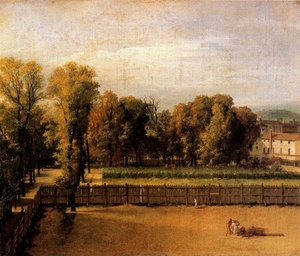 Vista Del Jardín Del Palacio De Luxemburgo — Jacques-louis David