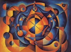 Chromatic Resonance In Azure And Ember — Jacques Villedieu