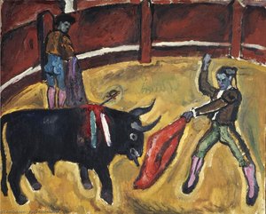 Bullfight. Study. — Pyotr Konchalovsky