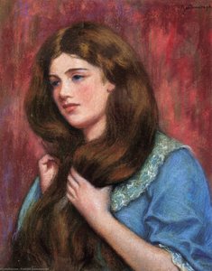Portrait Of A Young Beauty — Federico Zandomeneghi