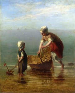 Mother And Child By The Sea — Jozef Israëls