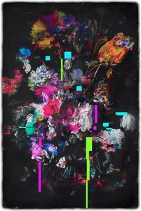 Fragmented Bloom: A Singular Symphony Of Botanical Decay And Neon Geometric Chaos — Amélie Caron