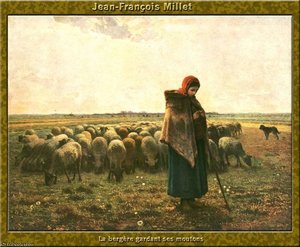 Berg_re Gardant Ses Moutons — Jean-françois Millet