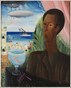 The Zeppelin Over Tel Aviv — Reuven Rubin