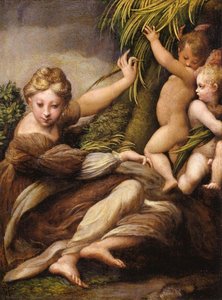 Virgin And Child With An Angel — Parmigianino