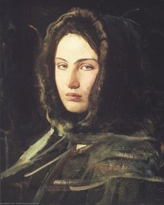 A Woman With A Fur-lined Hood — Abbott Handerson Thayer