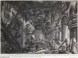 Veduta Interna Dell Camera Sepolcrale Nella Vigna Casali A Porta A. Sebastiano — Giovanni Battista Fontana