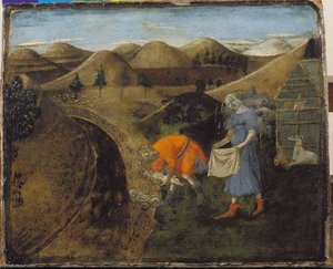 Légende De Romulus Et Rémus Les Jumeaux Recueillis Par Le Berger Faustulus — Matteo Di Giovanni