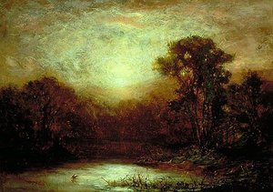 Sunset, (painting) — Edward Mitchell Bannister