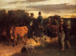 The Peasants Of Flagey Returning From The Fair, Ornans — Gustave Courbet